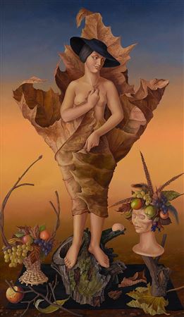 Bride of Autumn by Michele Van Cotthem - Auction record, sale price, and art valuation. Compare with similar artists and explore comparable artworks.