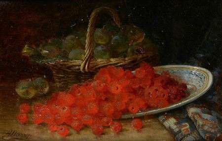 Raspberries and plums