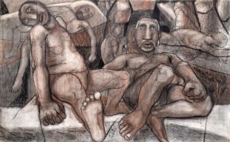 The Fallen Kings by Louis Khehla Maqhubela - Auction record, sale price, and art valuation. Compare with similar artists and explore comparable artworks.