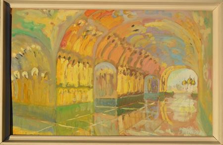 Landscape with Orthodox Church ; 1947
