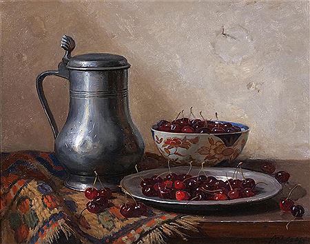 Still-life with cherries