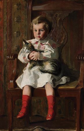 CHILD WITH CAT