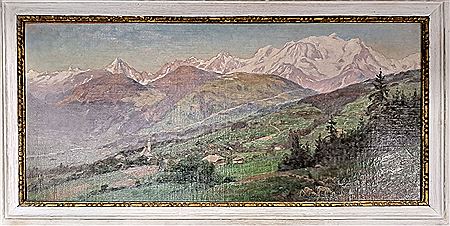 The Mont Blanc from Combloux