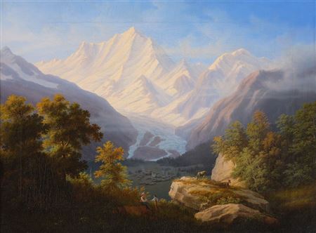 Two mountain landscapes