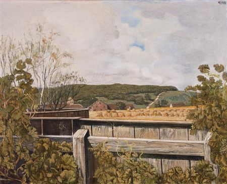 Late summer day on the width
