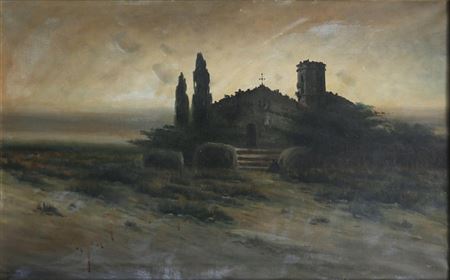 Twilight landscape.