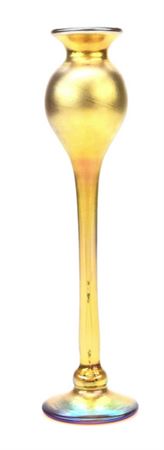 Favrile Iridescent Candlestick.