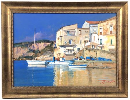 Italian Harbor by Raimondo Roberti - Auction record, sale price, and art valuation. Compare with similar artists and explore comparable artworks.