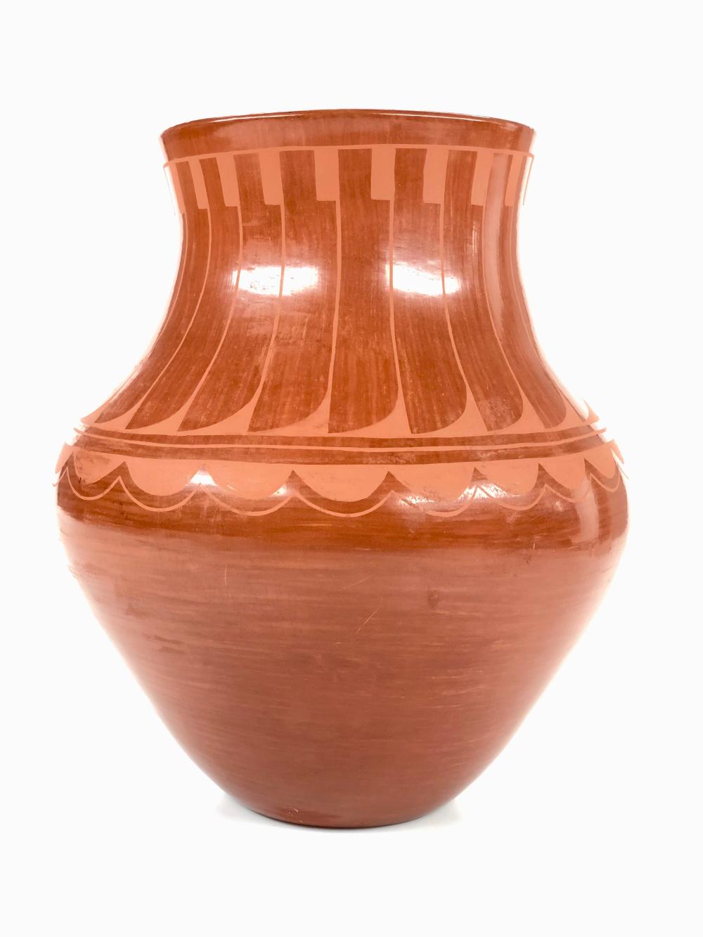 Large Redware Pottery Jar