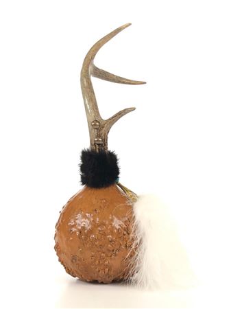 LAKOTA SIOUX GOURD RATTLE