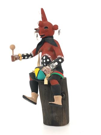 HOPI MUDHEAD POLYCHROME KACHINA