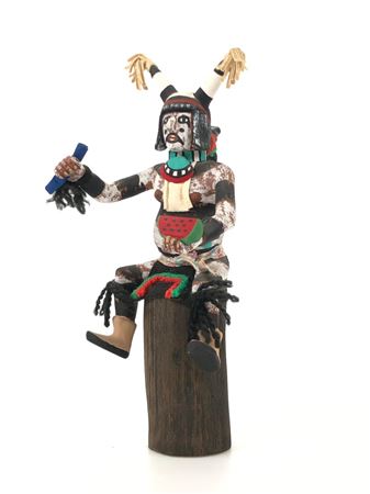 HOPI CLOWN POLYCHROME KACHINA
