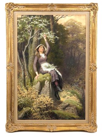 "GATHERING MAY" by James Barnes - Auction record, sale price, and art valuation. Compare with similar artists and explore comparable artworks.