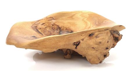 HAND TURNED BURL WOOD BOWL