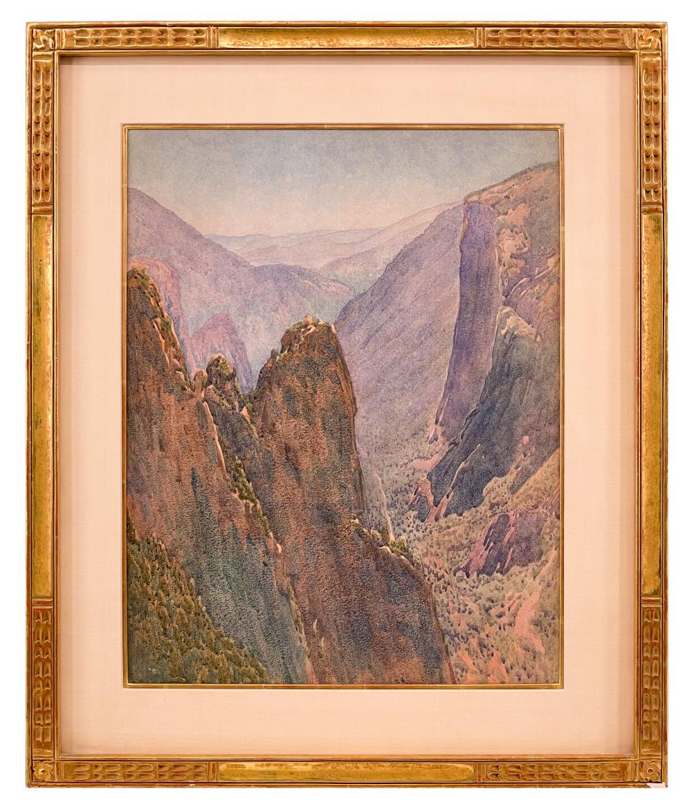 "YOSEMITE VALLEY WITH EL CAPITAN FROM SENTINEL ROCK"