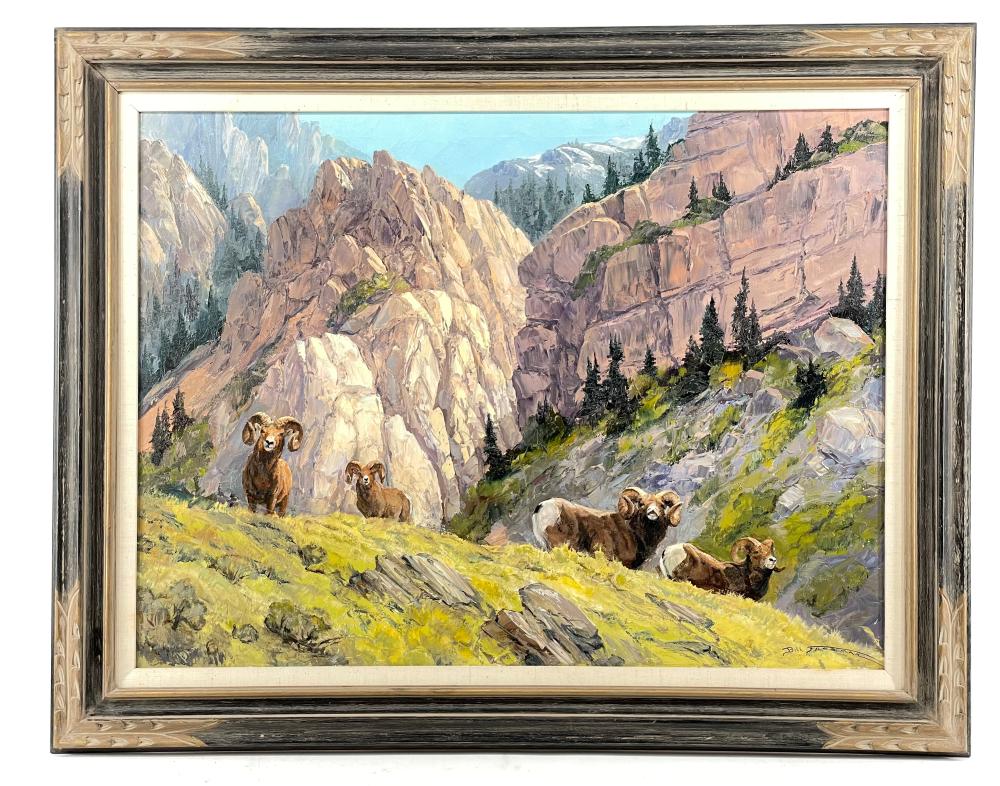 "MIGHTY RAMS" by Bill (William) Edward Freeman - Auction record, sale price, and art valuation. Compare with similar artists and explore comparable artworks.
