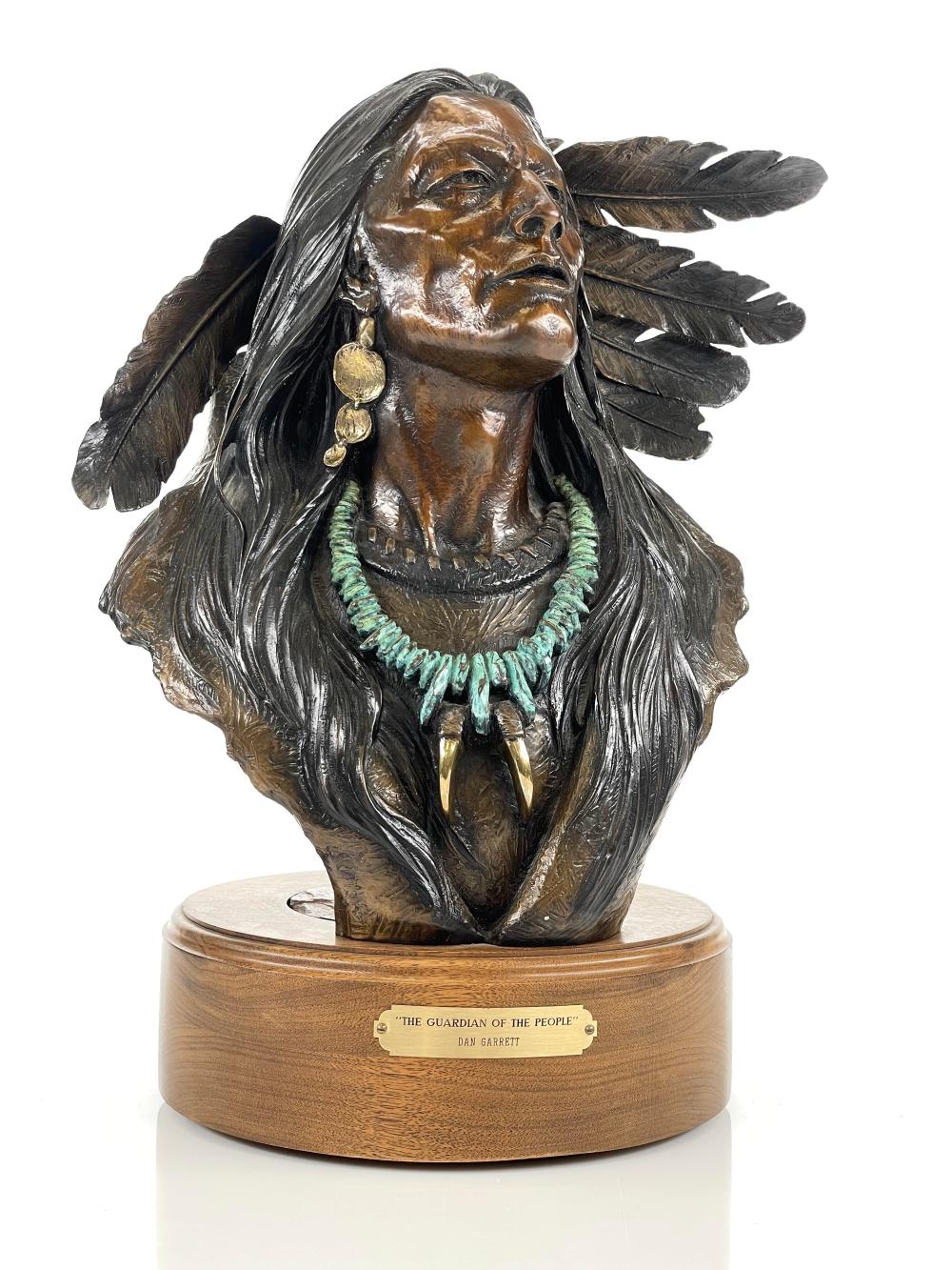 "THE GUARDIAN OF THE PEOPLE" by Dan Garrett - Auction record, sale price, and art valuation. Compare with similar artists and explore comparable artworks.