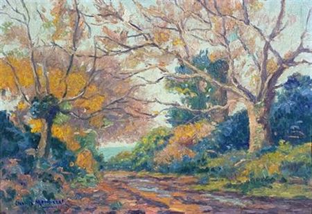 Automne, chemin creux
