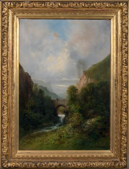 Landscape with bridge