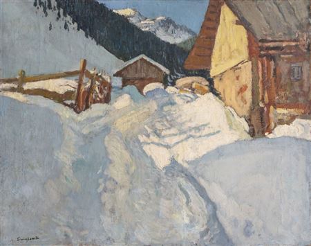Snow landscape in Savoy