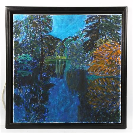 Sample artwork by Adrian Berg (1929 - 2011), known for expressionist landscape painting - View similar artists and auction records