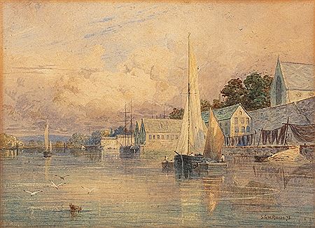 Topsham, The Quay by Shedden Goodrich Williams Roscoe - Auction record, sale price, and art valuation. Compare with similar artists and explore comparable artworks.