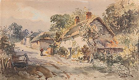 Gittisham; Honiton High Street looking East; The Gittisham Turning by Alfred Leymann - Auction record, sale price, and art valuation. Compare with similar artists and explore comparable artworks.