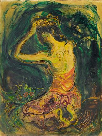 Offerings to The God by Kusama Affandi - Auction record, sale price, and art valuation. Compare with similar artists and explore comparable artworks.