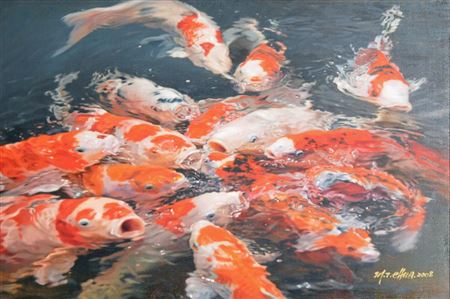 Lively Cois by Chua Mia Tee - Auction record, sale price, and art valuation. Compare with similar artists and explore comparable artworks.