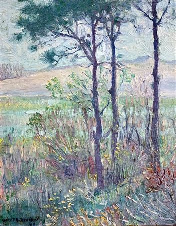 "Trees and Dune, 1918"