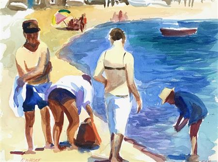 Figures on the Beach