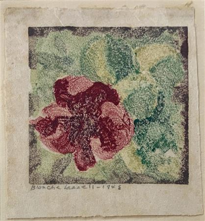Red Petunia, 1945, Holiday Card