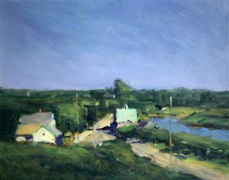Sample artwork by Michael Davis (Born 1945), known for landscape paintings, cape cod - View similar artists and auction records