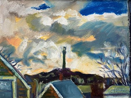 "Winter, Provincetown Monument"