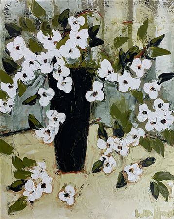 Sample artwork by TJ Walton (Born 1965), known for modernist landscape, marine and still life painting - View similar artists and auction records