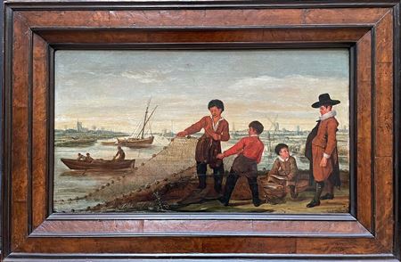 Fishermen raising their nets by Arent Arentsz - Auction record, sale price, and art valuation. Compare with similar artists and explore comparable artworks.