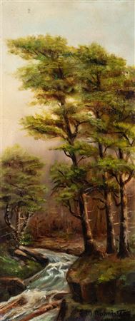 LANDSCAPE WITH STREAM