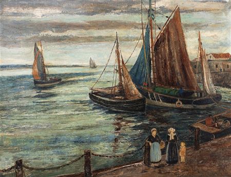 Untitled, Boats at Concarneau, Brittany, France