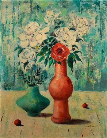 STILL LIFE (TWO VASES)