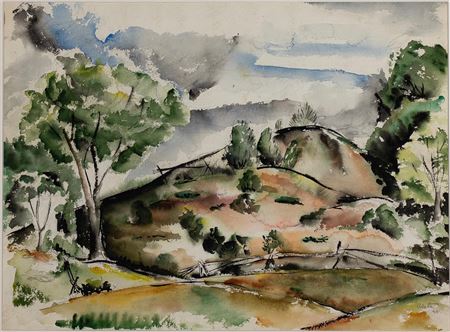 LANDSCAPE WITH HILLS