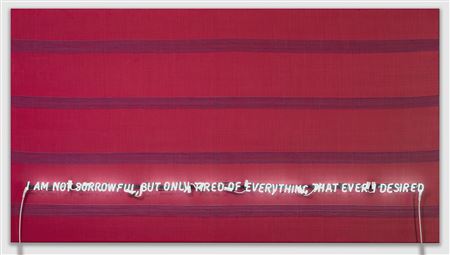 I am not sorrowful, but only tired of everything that ever desired