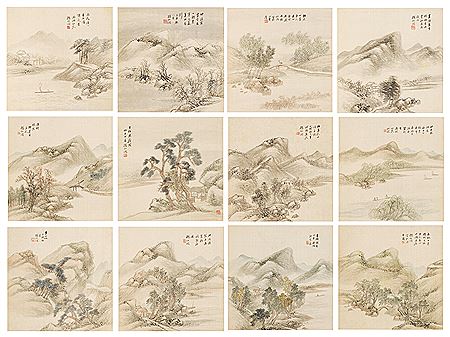 Landscapes after Old Masters, 1889
