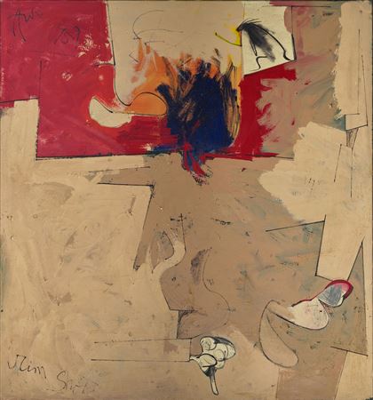 Rim Shot 1959 by Hassel Smith - Auction record, sale price, and art valuation. Compare with similar artists and explore comparable artworks.