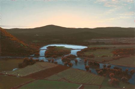 Study for The Oxbow: After Church, After Cole, Flooded (Flooded River for the Matriarchs E. & A. Mongan)
