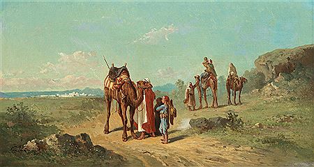 A break on the camel trail; The scouting party, a pair