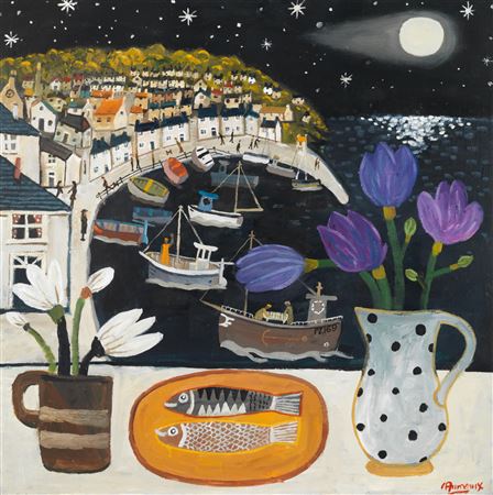 Moonlit Harbour