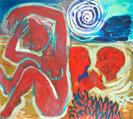 Sample artwork by Eileen Cooper (Born 1953), known for painting - View similar artists and auction records