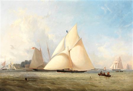 Sample artwork by Thomas Sewell Robins (1810 - 1880), known for coastal marine subjects, watercolours - View similar artists and auction records