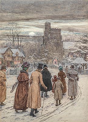 Going to Church by Frank Dadd - Auction record, sale price, and art valuation. Compare with similar artists and explore comparable artworks.