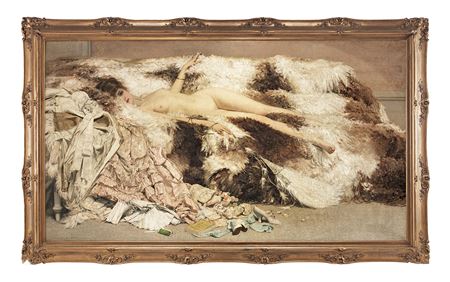Sample artwork by Jan van Beers (1852 - 1927), known for portrait, history and genre painting - View similar artists and auction records